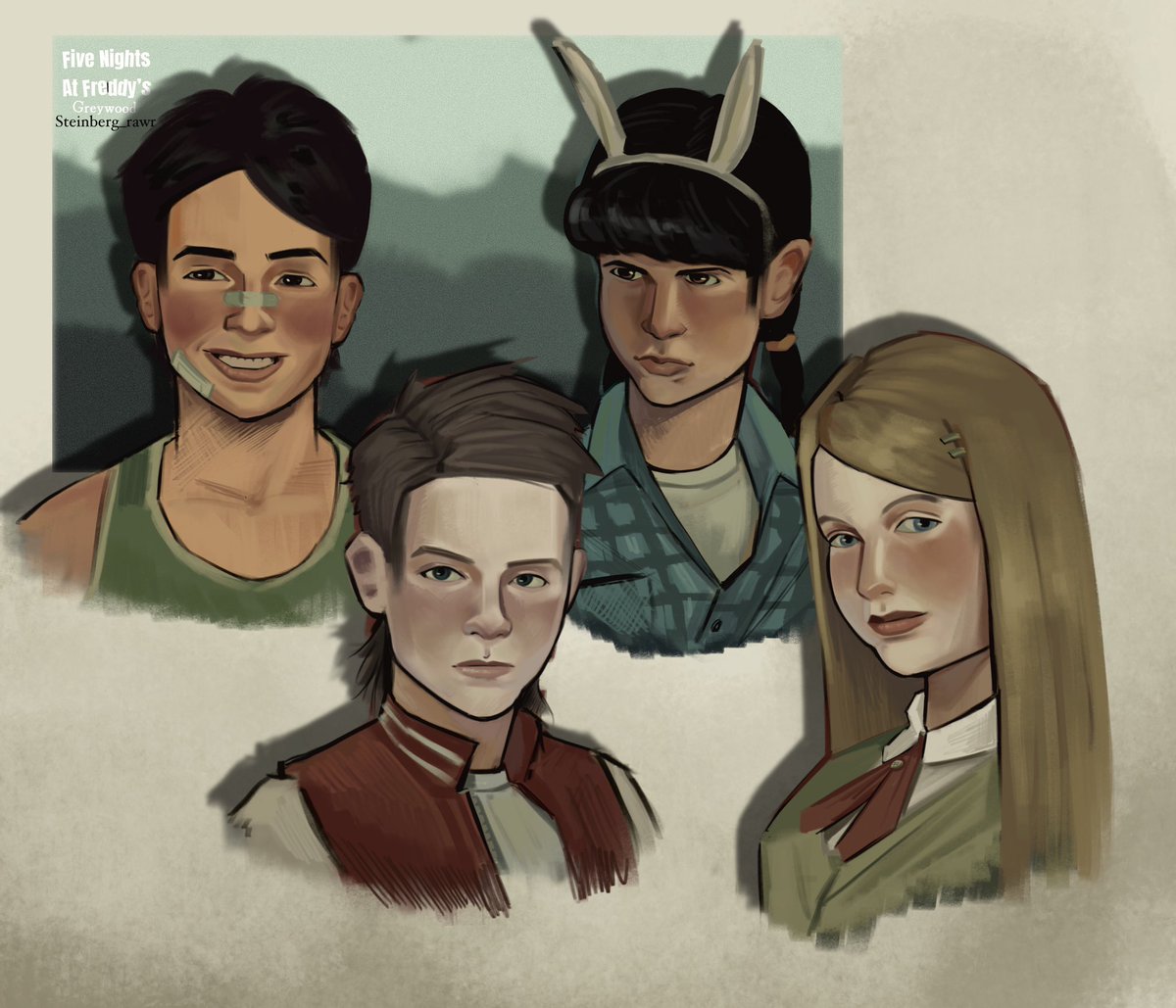 Steinberg_Rawr's tweet photo. The Missing Children
#Fnaf #fnaftwt #mci https://t.co/xTfKs1ZoEF