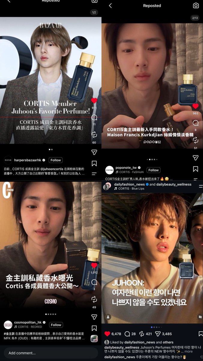 jjuphoriaaa's tweet photo. Juhoon randomly showing his perfume during his live 
The people: https://t.co/f3uz5cRJQk