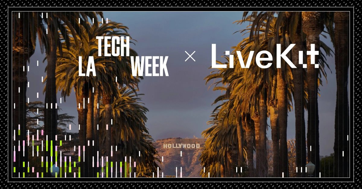 livekit's tweet photo. Some of the best conversations at Tech Week happen away from the stage, over a drink, no deck required.

AI Agents Speakeasy w/ @modal, #LATechWeek
Wed Oct 14 · 6-9pm · LA

RSVP → https://t.co/UNvwTCXFmf https://t.co/RnYNqg4Co9