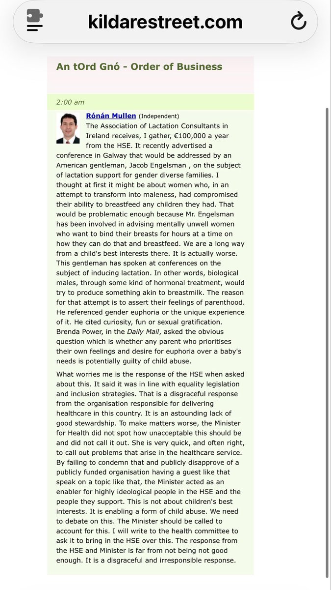 wicklowwomen4w1's tweet photo. @RonanMullen articulates very clearly and concisely the child-safeguarding failures at the centre of males lactating to feed infants, and the fact that breastfeeding organisations are not only failing to call it out, but actively promoting it.

https://t.co/oqCOPPVGid https://t.co/czQh7yiSWD