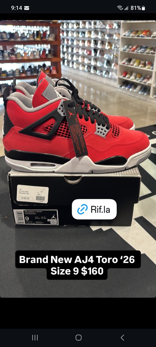 SNKR_SVAG's tweet photo. As always appreciate the good Folk's over @RIFLA for the STEAL on these "Toro" 4's 🐃👟 

                 TYSM !! 

~ Thee Snkr Savage 🐃👟

#MailCall 📦 👟 #RifLA #RifOC #RifDos https://t.co/TDIItuCQgm