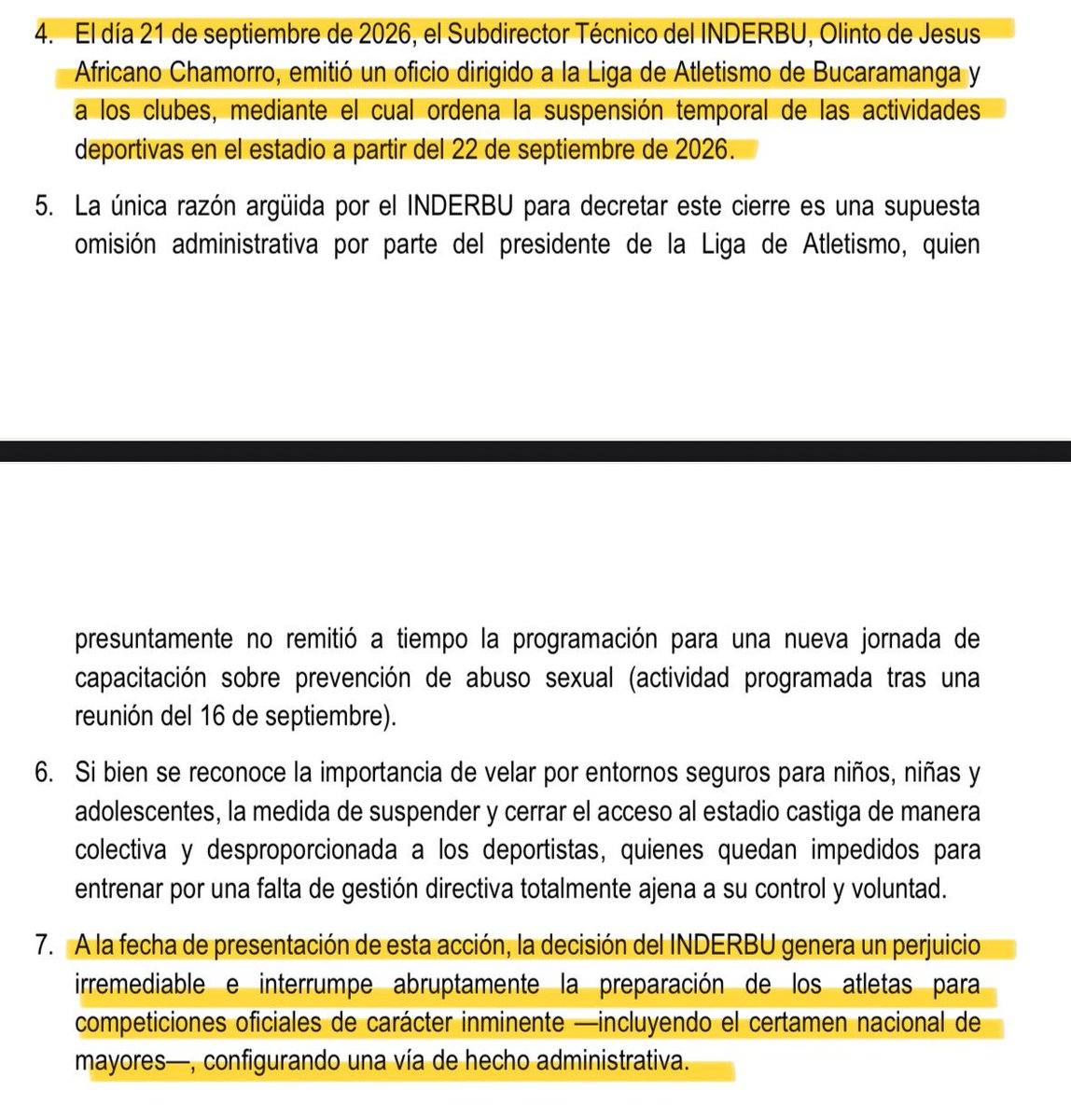 carlosbarajash's tweet photo. Le están echando candado a todo en Bucaramanga menos a los delincuentes? 

🚨 CERRARON EL ESTADIO DE ATLETISMO, ENRIQUE FIGUEROA 

🚨Cerraron otra vez casa búho por fallas eléctricas y un incendio?

🚨 Cerraron los centros Recrear por la contaminación de las piscinas y por el deterioro de las canchas?…Les quedó grande mantener su funcionamiento?

🚨 Cerraron algunas aulas de colegios por su deterioro en la infraestructura ?

🚨 Cerraron el centro de atención infantil de estoraques? 

Mejor dicho le están poniendo candado a todo y los ladrones, jíbaros y sicarios, como Pedro por su casa. 

Les tocó poner tutela para reabrir el estadio de atletismo? 

@Cportilla40 Ud es el alcalde, como así que Olinto Africano ordena cerrar el estadio de atletismo? Ese es un espacio de los bumangueses. será que a la señora que dicen que también manda allá, no le gusta que vayan a hacer deporte al estadio de atletismo uno que otro que piensa diferente a ella y no le dice amén? A don Olinto será que le quedó grande tener activo los recrear y ahora también el estadio de atletismo? No les sale una bien