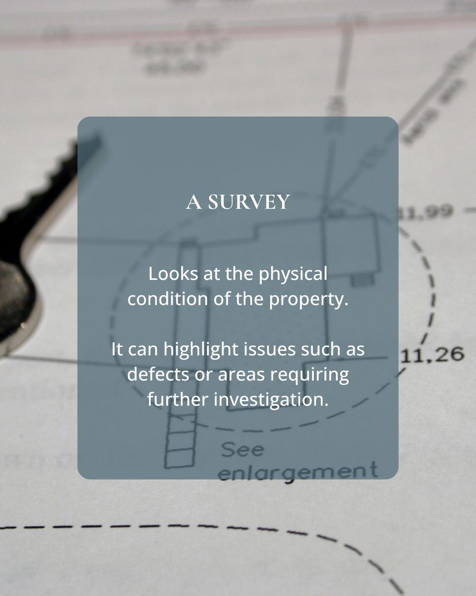 BryanAndMercer's tweet photo. Survey vs searches ๐
๐จ Survey = primarily looks at the propertyโs physical condition.
๐ Searches = provide information about matters that may affect the property.
Different jobs, both important parts of buying a home.
#Conveyancing #BuyingAHome #FirstTimeBuyer https://t.co/K2HDnCuiyG