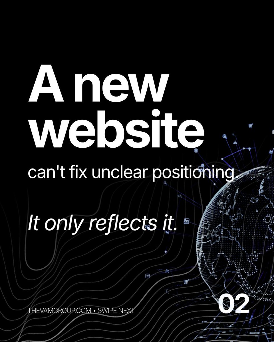vam_group's tweet photo. If people keep asking what your business does, your website may not be the problem.

It may be how clearly your value is being communicated.

When your value is clear, your brand becomes easier to understand and trust.

#TheVAMGroup #WebsiteStrategy #BrandStrategy #Marketing https://t.co/cJjgzyO04D