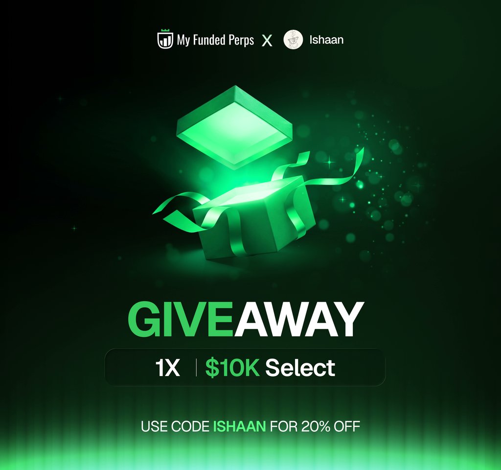 ishaansaini22's tweet photo. 100% sure, you have noticed hype around Perpetual firms. Here's your chance to try them out.. without risking  any money.

$10k GIVEAWAY , Just Follow These Steps :- 

1. Follow @MyFundedPerps, @drippy_eth, @0xDevin_, and @ishaansaini22  
2. Like + repost
3. Tag 2 friends

Winners annouced this weekend