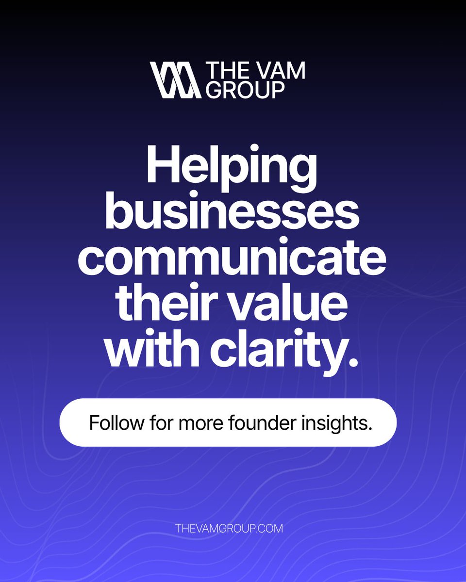 vam_group's tweet photo. A clear value proposition makes it easier for people to understand what you do, trust your brand, and take action.

📌 Save this for your next website or brand review.

🚀 Follow VAM for practical marketing insights. https://t.co/23TOm5dGiH