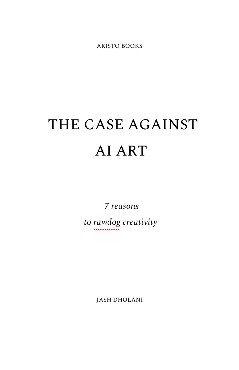 oldbooksguy's tweet photo. my 108-page analysis (and critique) of AI art is now free to download for ambitious artists

simply use the code "ambitious" while downloading

link: https://t.co/ndKem2pR59 https://t.co/tZPUv66y0p