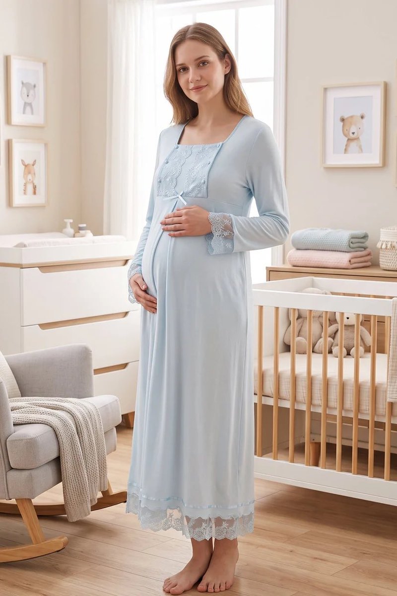biggshopycom's tweet photo. Lace Sleeve Maternity Feeding-Friendly Nightgown Blue - T3043
#biggshopy #pregnant #pregnancy #postpartum #maternity #nursing #grossesse #enceinte #schwangerschaft #mothers #baby #clothes #clothing
https://t.co/EAMp5ULhum https://t.co/WC6XGusDK9