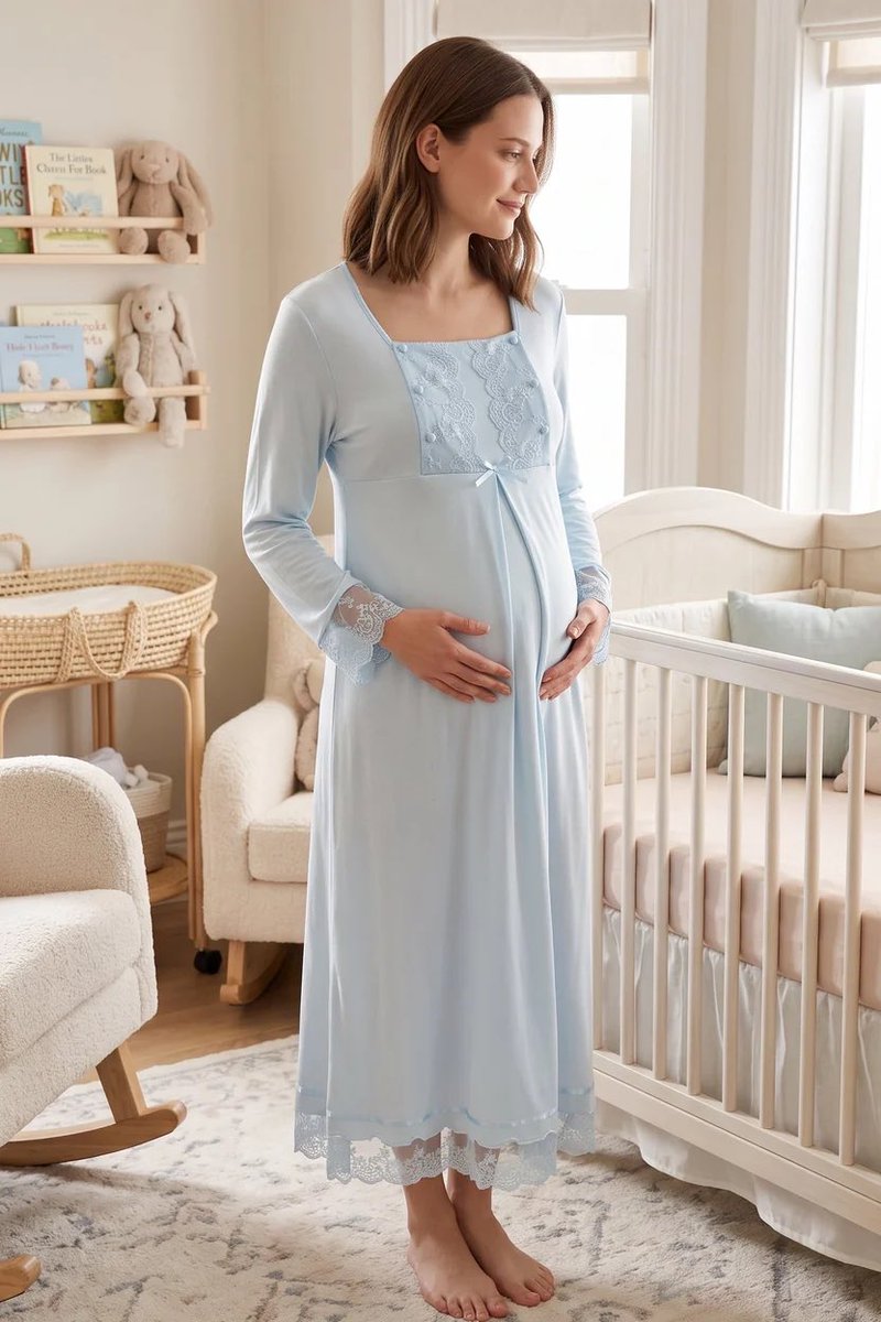 biggshopycom's tweet photo. Lace Sleeve Maternity Feeding-Friendly Nightgown Blue - T3043
#biggshopy #pregnant #pregnancy #postpartum #maternity #nursing #grossesse #enceinte #schwangerschaft #mothers #baby #clothes #clothing
https://t.co/EAMp5ULhum https://t.co/WC6XGusDK9