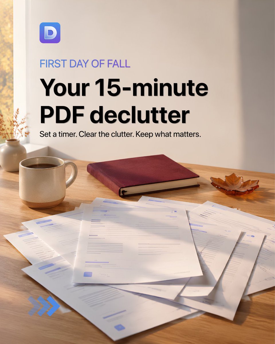 DeftPdf's tweet photo. Start fall with one cleaner PDF. π
Delete extra pages, combine and reorder your packet, compress the finished copy, and use PDF/A π
Declutter your PDFs in 15 minutes at https://t.co/TsLYhGnEFN
#FirstDayOfFall #PDFDeclutter #PDFTools #DigitalOrganization #DeftPDF https://t.co/58rrJdDzCv