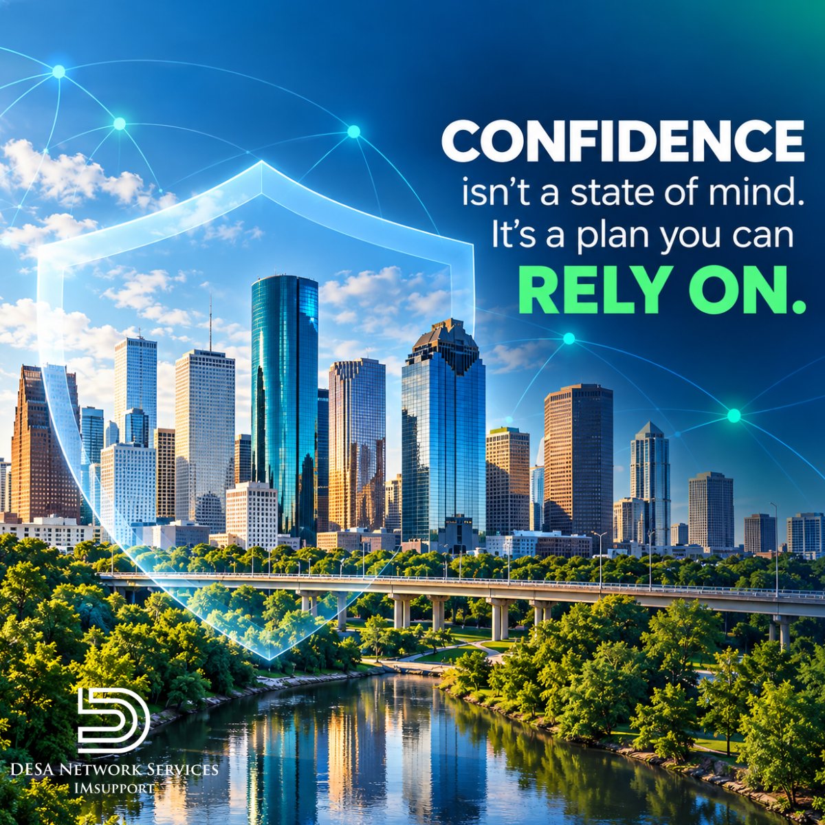 DesaNetwork's tweet photo. Confidence comes from knowing there’s a plan behind your technology.

With the right IT partner, your business isn’t left figuring things out in the middle of an outage.

Preparation creates confidence.
#ManagedIT #Cybersecurity #DisasterRecovery #HoustonBusiness https://t.co/pLTJ2yeSDX
