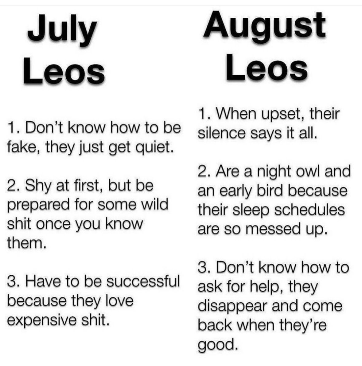 Leo_Tweets's tweet photo. Which #Leo are you? Maybe a little bit of both 👏🏼 https://t.co/z4amu0iu5W