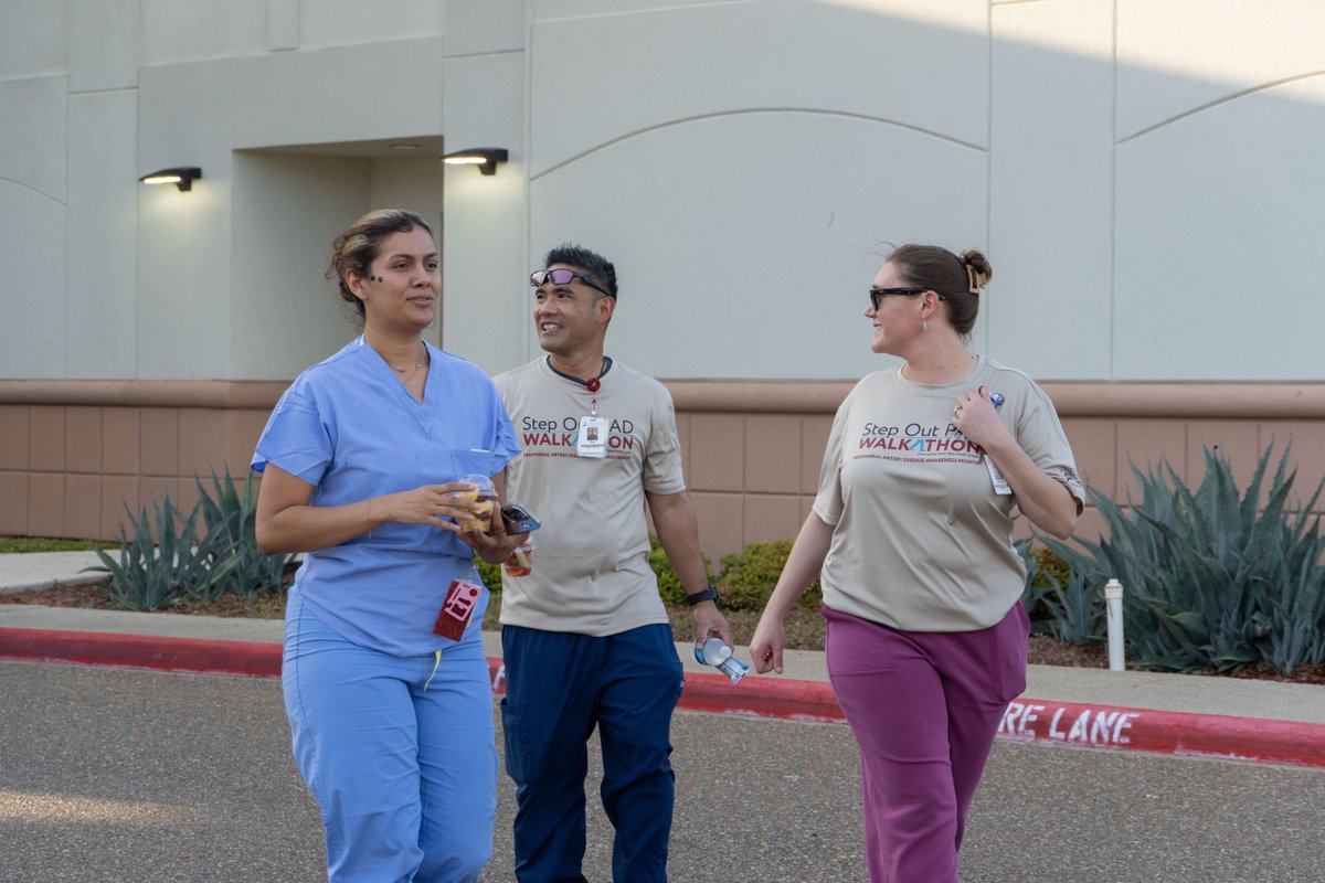 stxhealthsystem's tweet photo. Walking Together to #PreventLimbLoss: During #PADAwarenessMonth, the #STHS #LimbSalvage & #AmputationPrevention Program hosted its 2nd annual #StepOutPAD #Walkathon, promoting #vascularhealth, #earlydetection & the power of movement. #PADAwareness https://t.co/3aEdXFtBIe