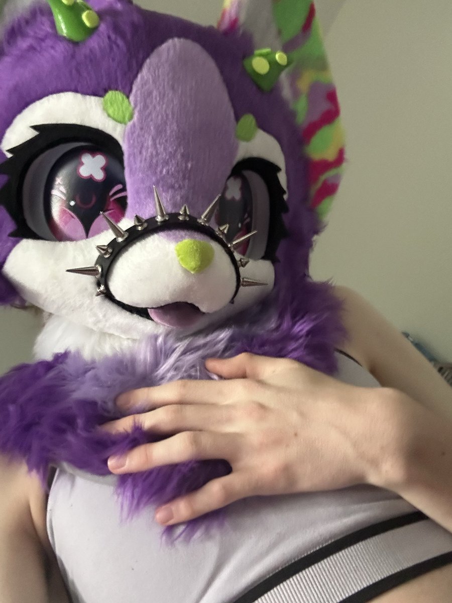 SkullDogFemBoi's tweet photo. Hey cuties 🥰💜🖕 https://t.co/7ctej6gY6z