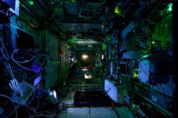 stem_feed's tweet photo. ISS with the lights out. https://t.co/OYsiQHiF4v