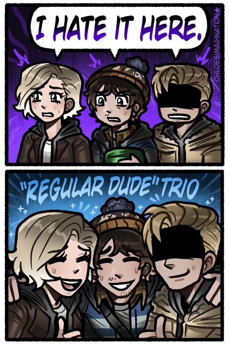 ChloeImagine's tweet photo. Bryan, Grace and Ethan are my fave trio in resident evil,, https://t.co/KFOtoT6wwT