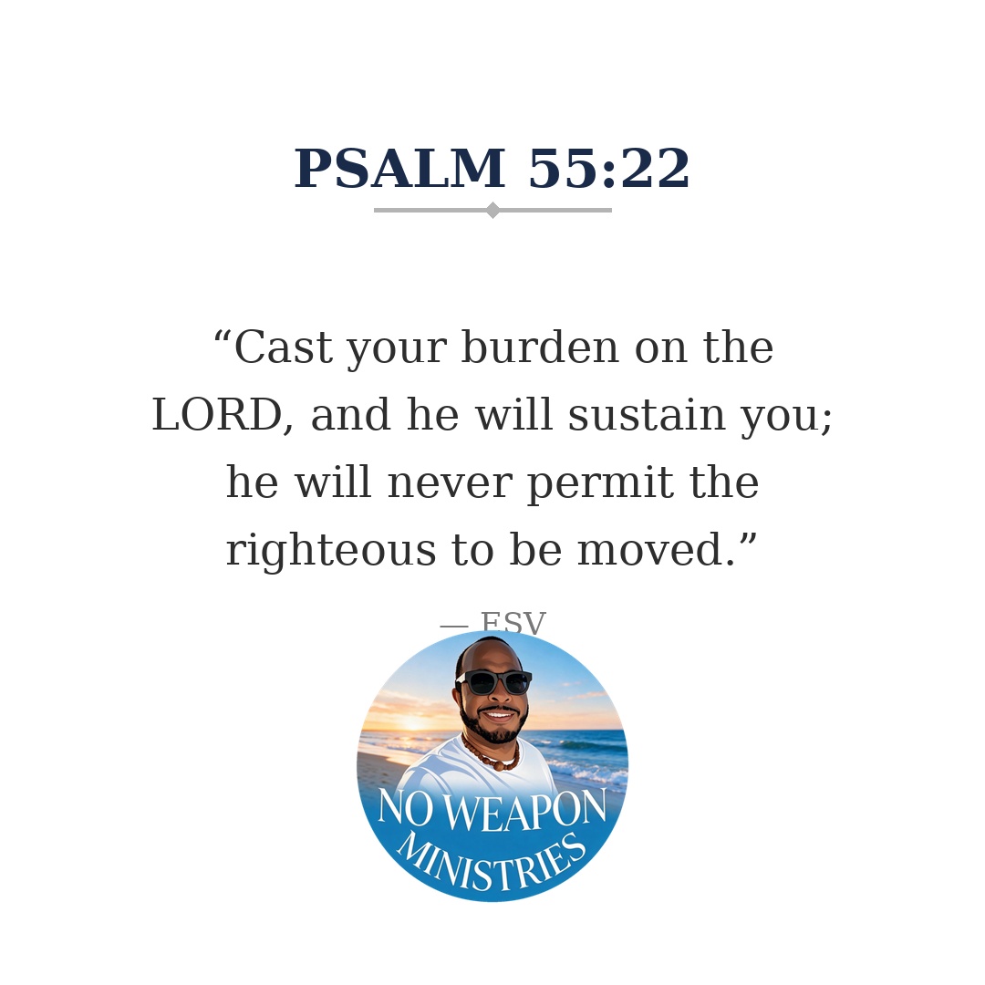 ColonelFree's tweet photo. ๐ Hand Him the burden.
"Cast your burden on the LORD, and he will sustain you; he will never permit the righteous to be moved." โ Psalm 55:22 (ESV)
#Psalms #BibleVerse #Faith #Worship #TrustGod #Comfort https://t.co/sz3JMJJRYb