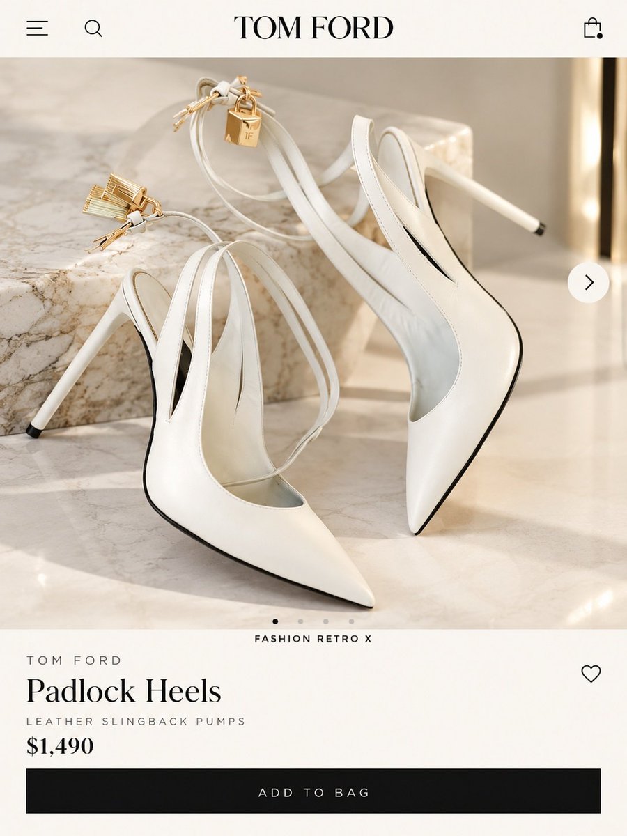 Fashion_Retro_X's tweet photo. Tom Ford Padlock Heels 🤍 https://t.co/UJjPbmUHKX