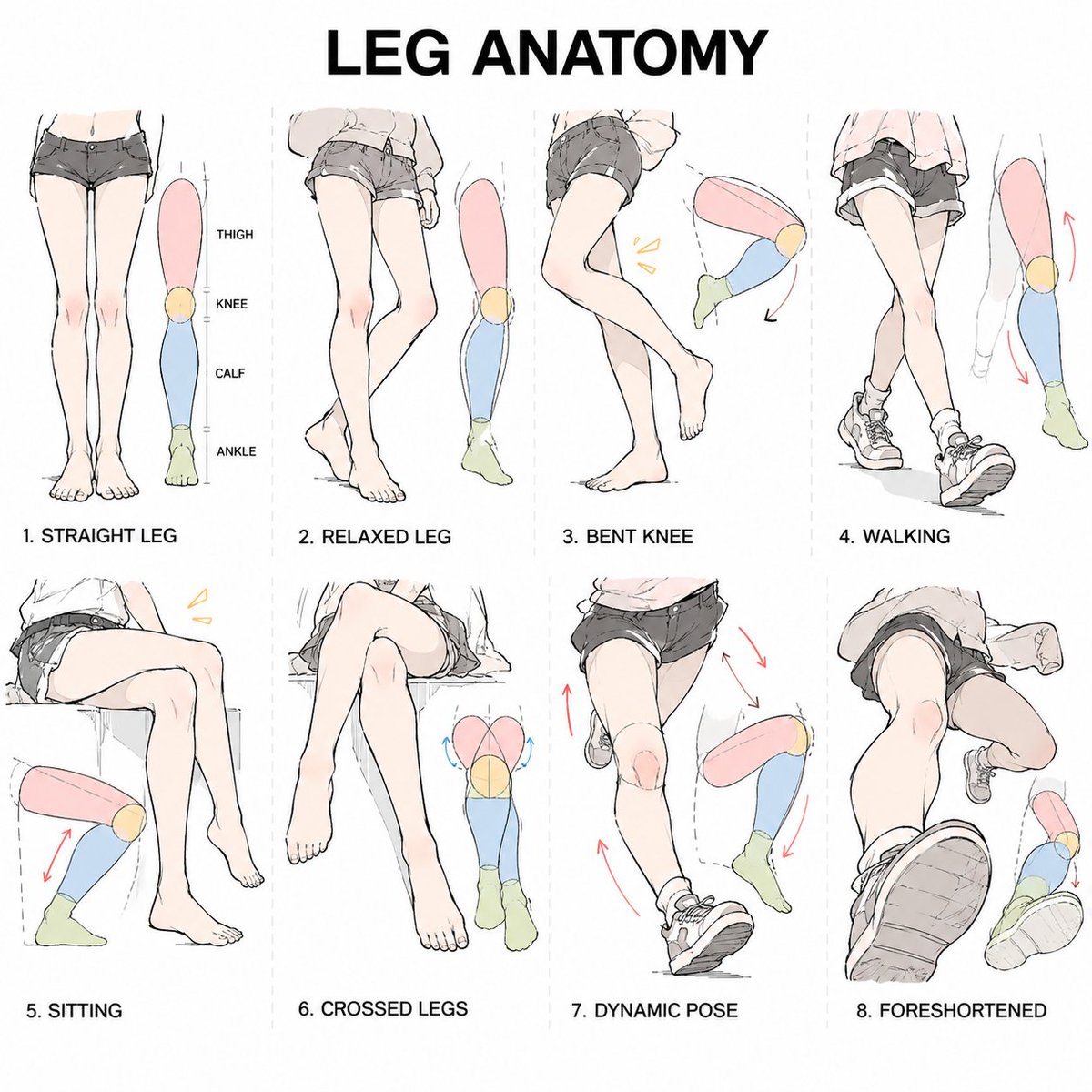 fznutri's tweet photo. Study legs anatomys. https://t.co/bZLu9zrJ0M