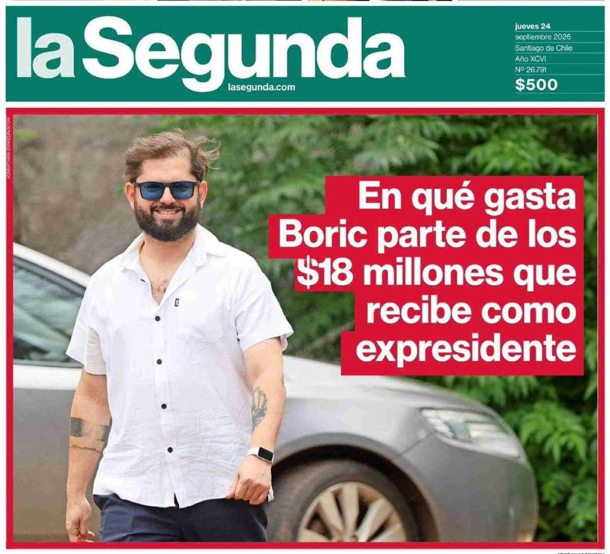 ojodelmedio's tweet photo. Para el archivo: el día siguiente de que Kast adhiriera al Escudo de las Américas y se rindiera ante la hegemonía de EEUU esta fue la portada de LS. https://t.co/lWCK9Gc2iR