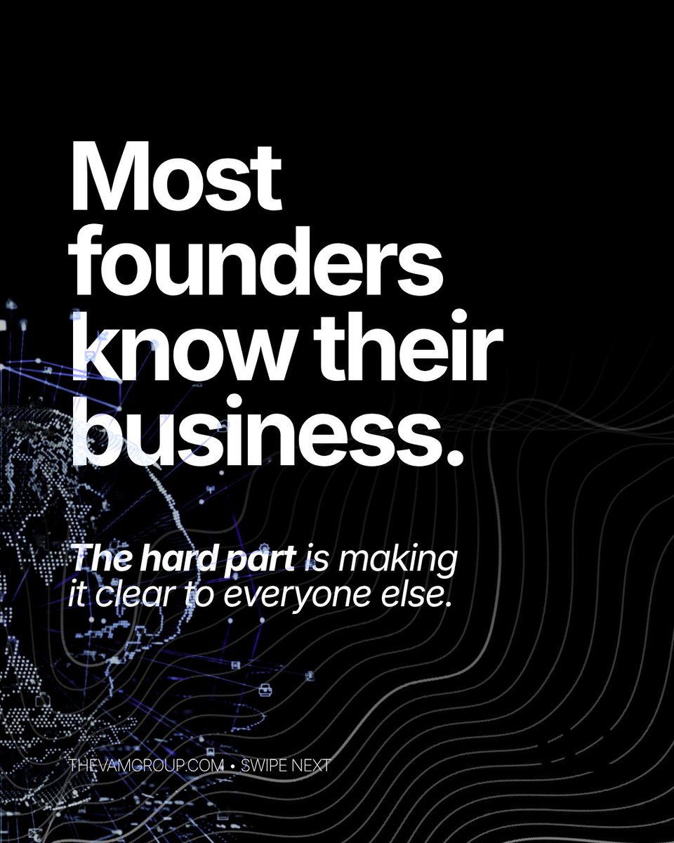 vam_group's tweet photo. If people keep asking what your business does, your website may not be the problem.

It may be how clearly your value is being communicated.

When your value is clear, your brand becomes easier to understand and trust.

#TheVAMGroup #WebsiteStrategy #BrandStrategy #Marketing https://t.co/cJjgzyO04D