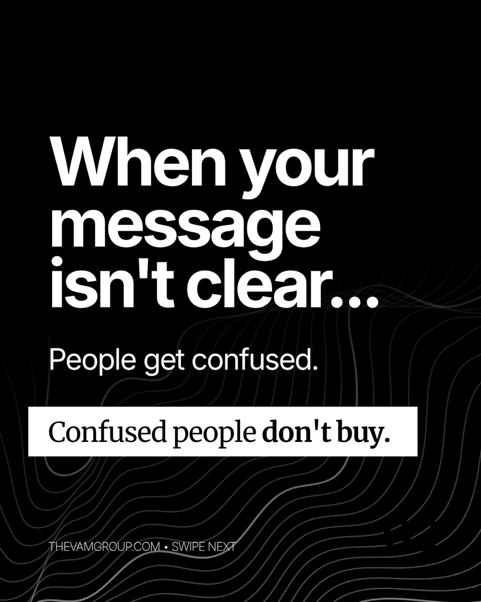 vam_group's tweet photo. If people keep asking what your business does, your website may not be the problem.

It may be how clearly your value is being communicated.

When your value is clear, your brand becomes easier to understand and trust.

#TheVAMGroup #WebsiteStrategy #BrandStrategy #Marketing https://t.co/cJjgzyO04D