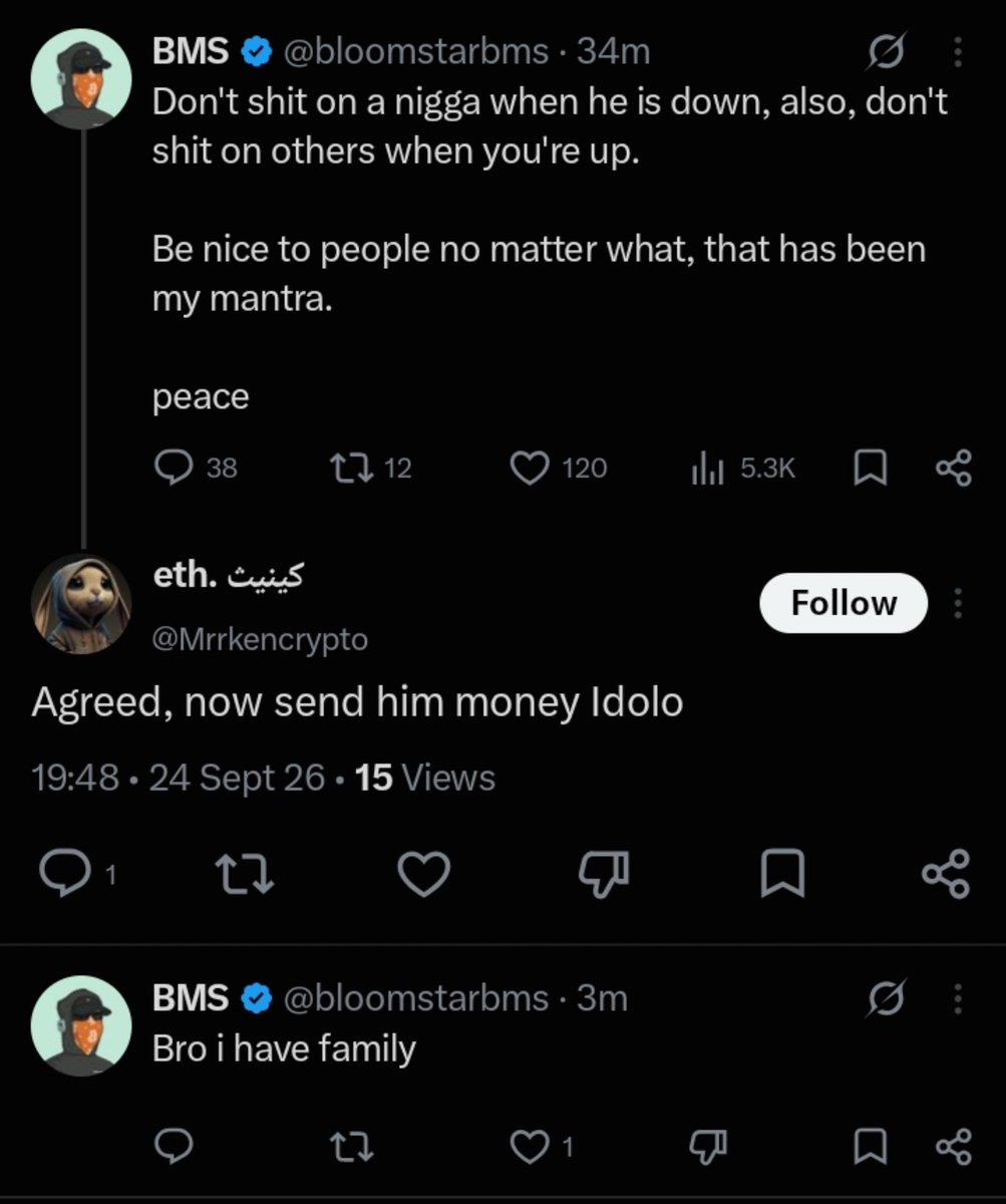 igatmotion's tweet photo. Trust me family isn't the problem here 

Be nice to people 😎❤️ https://t.co/oTZl4p92Xu