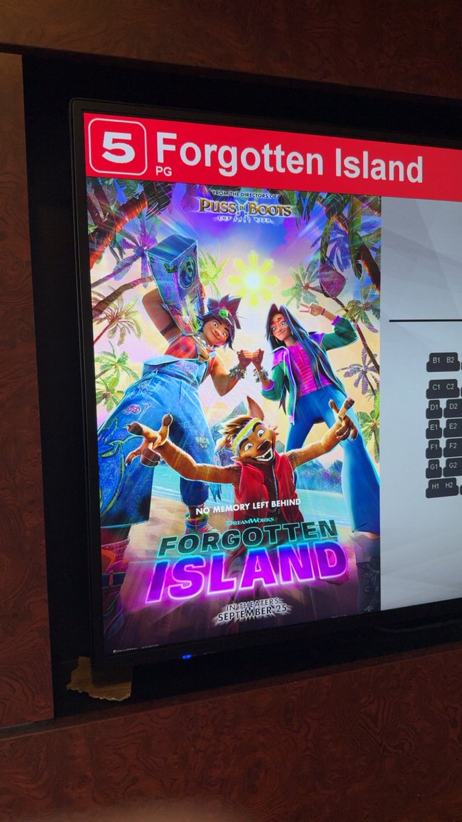 501stDeathWatch's tweet photo. #NowSeated: Forgotten Island 

Never really had a lot of interest for this film but I’ve heard nothing but great things so curious to check it out👀 https://t.co/OFJqakKP6V