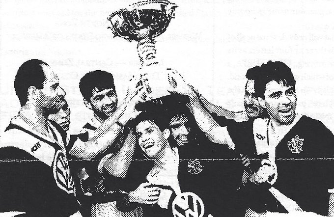 Steve1T's tweet photo. #OnThisDay in 1991 – @ClubPueblaMX captured the Concacaf Champions Cup after a 1:1 draw (4:2 agg.) against hosts #PoliceFC in the 2nd leg of the final at #TrinidadandTobago’s Skinner Park. Renato Porto gave the visitors the lead before Alvin Boisson tied it for the home side. https://t.co/UsF1pJjCPC