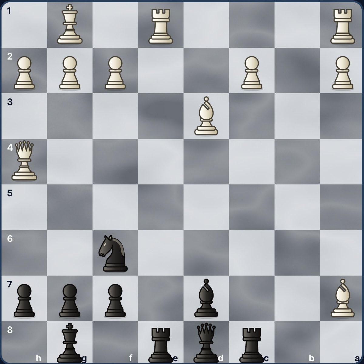ChessfisherApp's tweet photo. This is a tough one. Do you see how to win material?
Try it on https://t.co/ByWHTGrxc3. ⚫️ to move. https://t.co/EcVqZIS4ur