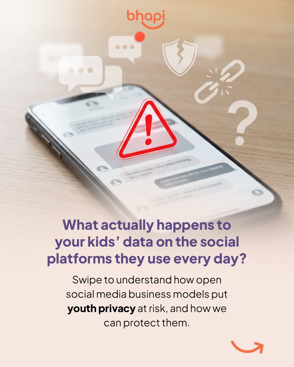 bhapi_io's tweet photo. How well is your children’s data privacy actually protected on the social platforms they use?
To learn more about digital protection, visit the link in our bio.

#SocialMedia #DigitalSafety #DataPrivacy #Bhapi https://t.co/dkTJkV7wdj