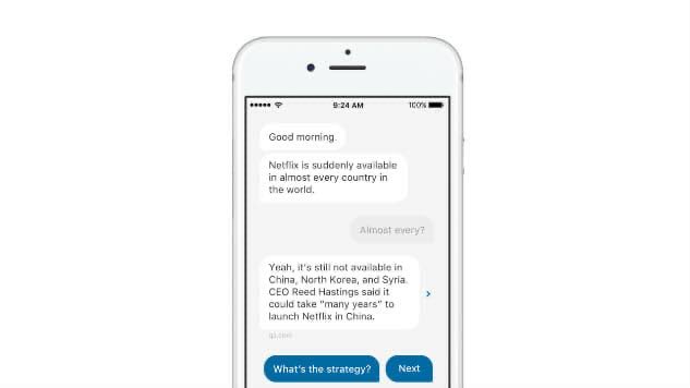 heysudeep_'s tweet photo. Remember Quartz? Before AI chatbots, there was the Quartz Brief app https://t.co/h0HOVeskVC