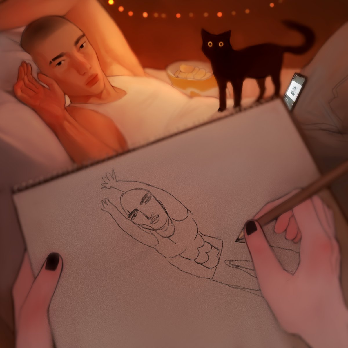 Sasha_SK_art's tweet photo. In his defense, he’s a doctor, not an artist https://t.co/nqwd45NytZ