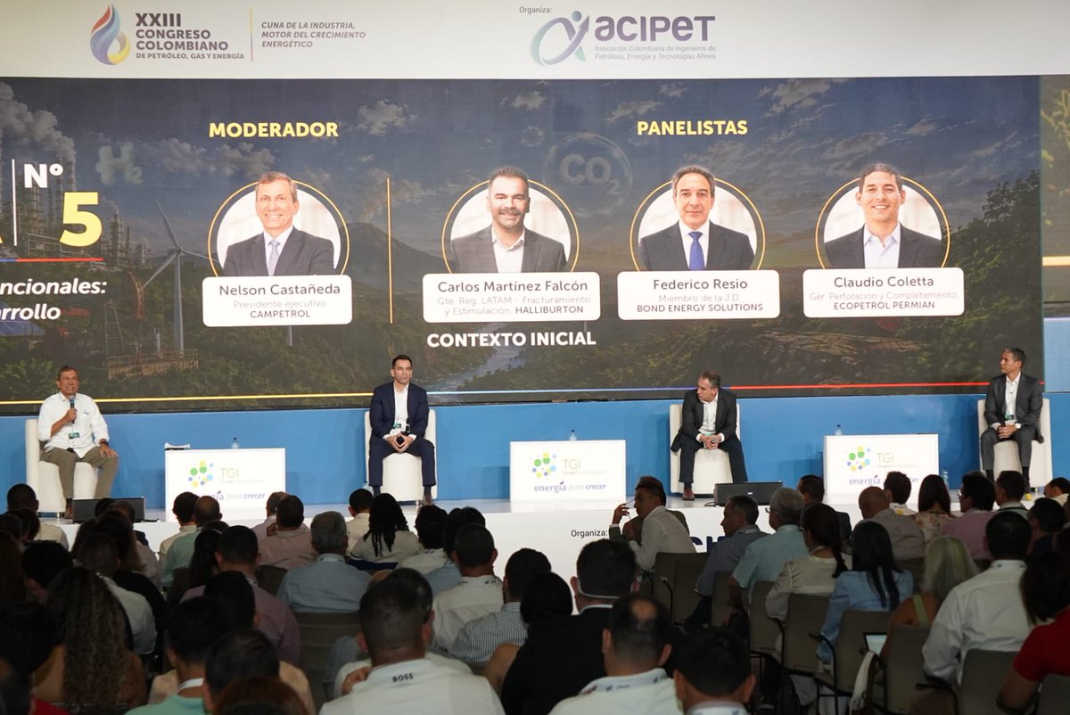 campetrol's tweet photo. Nuestro presidente ejecutivo, Nelson Castañeda, participó en el XXIII Congreso Colombiano de Petróleo, Gas y Energía de @Acipet_CO , en el panel sobre Yacimientos No Convencionales.

Un diálogo técnico sobre su potencial y las oportunidades para fortalecer la seguridad y autosuficiencia energética del país. ⚡

#CAMPETROL #SeguridadEnergética