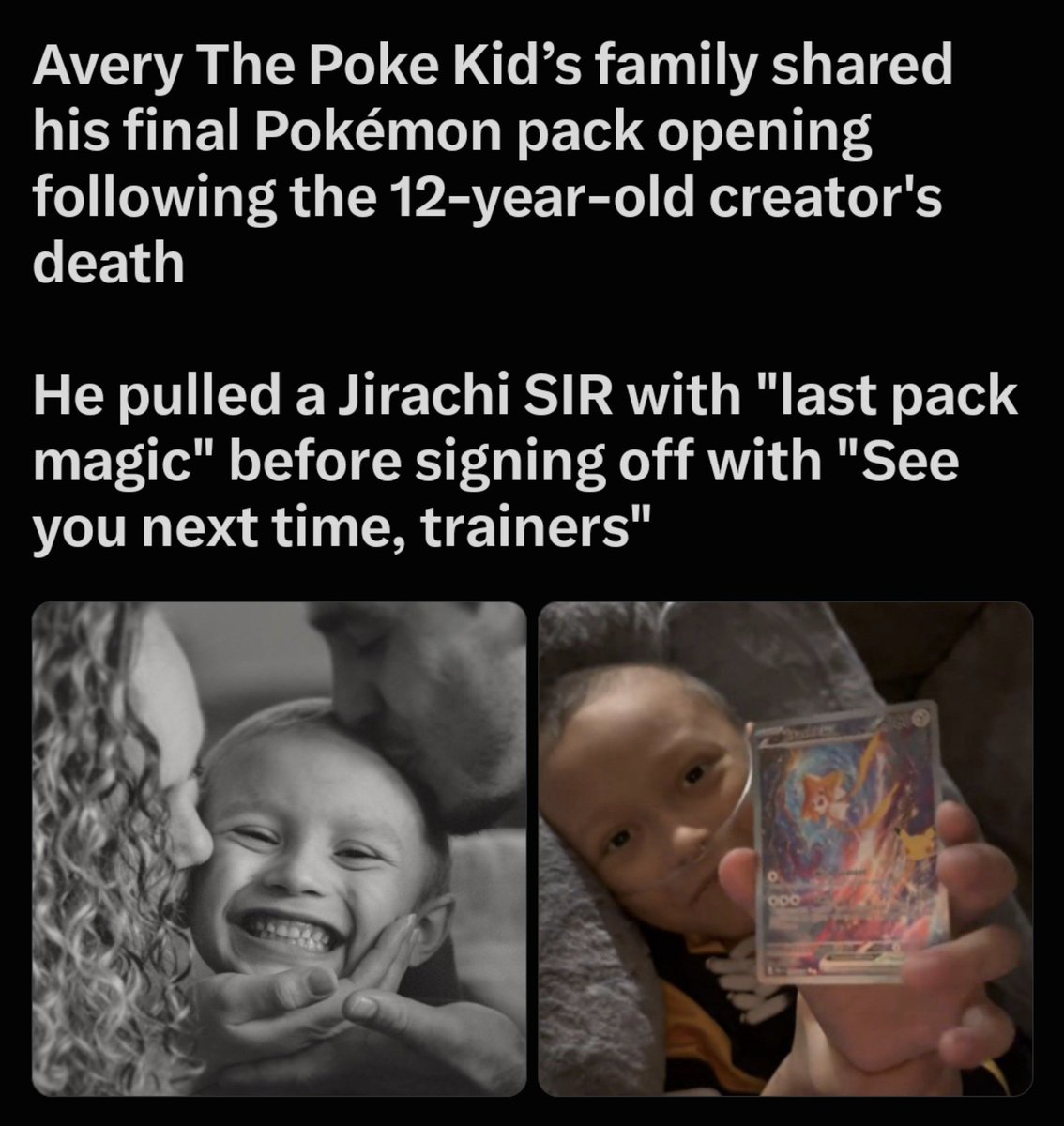 Yukino_XIII's tweet photo. No tenéis vergüenza ninguna. Utilizar la MUERTE DE UN NIÑO para encarecer una carta es lo más rastrero, sinvergüenza y carente de humanidad que puede tener una persona. Tratar de beneficiarse de la historia detrás de Avery y Jirachi es lamentable, os deseo una bancarrota a todos. https://t.co/RdsO0Ns3AN