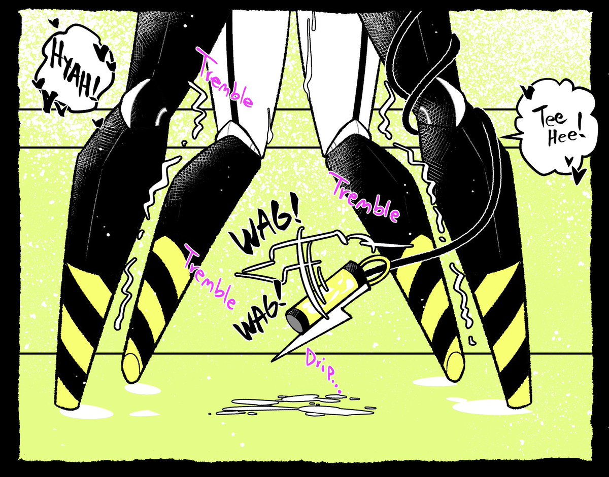 redcladking's tweet photo. This was supposed to be a one panel redraw of a thing but I can never be normal about anything so it expanded and got a little out hand. I’ll put the og in the replies lol. Anyways! Oilrose is so good the world needs mooore! >:3 #jcjackoff #murderdronesnsfw #oilrose https://t.co/O8yzUavjIe