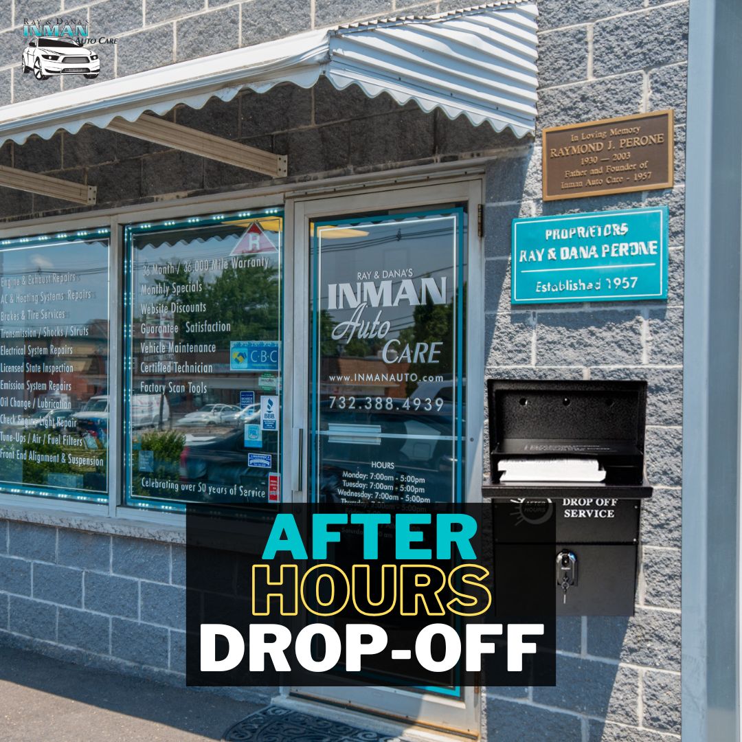InmanAuto's tweet photo. Need to #drop off your vehicle when we're closed? 🔑🚗  Our secure after-hours drop-off makes it easy to leave your vehicle before work, after work, or on the weekend.  No waiting. No rearranging your schedule. Just convenient auto care when it works for you.

📞 732-388-4939 https://t.co/PnscM5AYzZ
