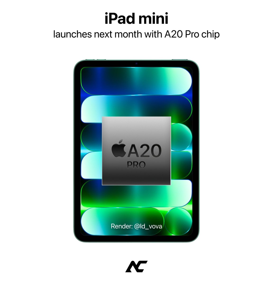 theapplecycle's tweet photo. The next iPad mini will launch as soon as October with its biggest upgrade in years.

It’s expected to feature an OLED display, a faster A19 Pro or A20 Pro chip, and a redesigned water-resistant casing. https://t.co/JSlcBL4olL