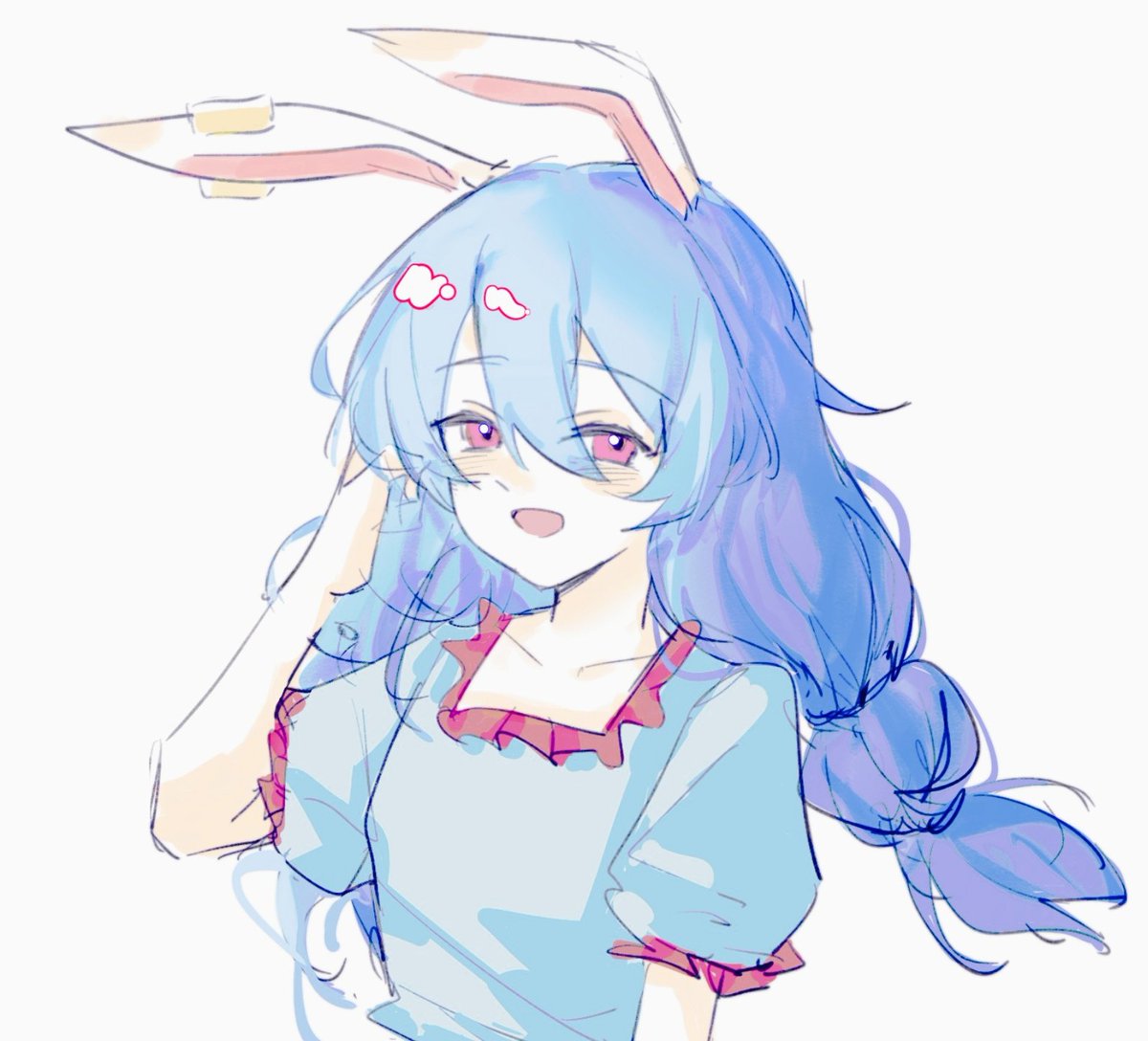aka65078743's tweet photo. 中秋节换换口味
这个可爱的小🐰三年前让我魂牵梦萦
没有说现在就不喜欢了的意思（！）
#東方Project
#清蘭 https://t.co/M7gRMNUJqb