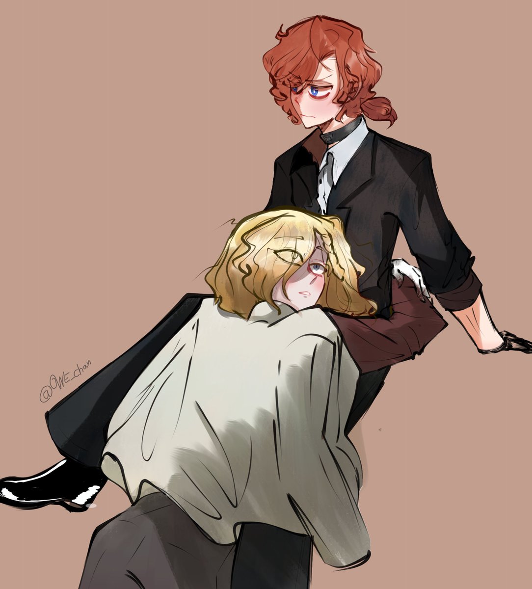 weCHAN411223's tweet photo. Un dibujo inspirado en el manga de @slimshadyta me encanta tu estilo belleza 🥰🥰 y amo a chuuya
#BungouStrayDogs #chuuyanakahara 
#STORMBRINGER #bsdfanart https://t.co/prJ3XHY7NJ