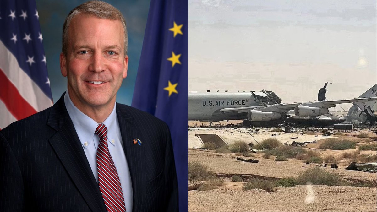 HQNewsNow's tweet photo. Republican Sen. Dan Sullivan has just voted against stopping Trump's illegal war in Iran. https://t.co/zD8sN55uzE