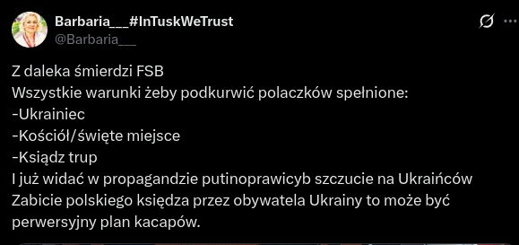 Squad40i4's tweet photo. Zacytujmy bohaterkę jednego wpisu
"Z daleka śmierdzi FSB 
- Ukrainiec."

Headpalm https://t.co/ZwfEWrEa87