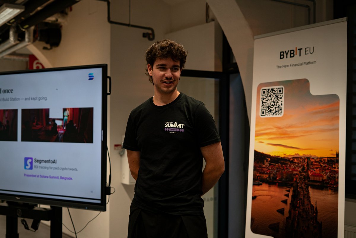 albertbastl's tweet photo. Grateful to share my story, help out with organizing and judging pitches at yesterday's Zero to Hero in Pilsen! 

Love giving back to @SolanaCZE since they got me where I am today. Was awesome to drop feedback on all the dope ideas. Can't wait to see them execute at Buildstation! https://t.co/Osp5iulV0b