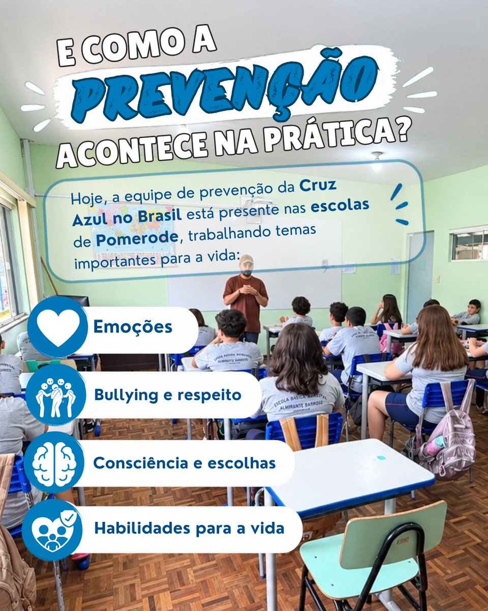 CruzAzul_BR's tweet photo. Quer levar esse trabalho de prevenção para o seu município ou instituição?

📞 Parcerias com o setor de prevenção:
(47) 9694-0654

📚 Quer se capacitar na área da prevenção e transformar vidas?

📞 Cursos e capacitações:
(47) 9903-8205

Juntos, podemos ampliar o alcance da prevenção e contribuir para que mais pessoas tenham acesso à informação, ao cuidado e a ferramentas para fazer escolhas que valorizam a vida.

Cruz Azul no Brasil
Para a VIDA, sem drogas!

#CruzAzulNoBrasil #Prevenção #PrevençãoÀsDrogas #PrevençãoNasEscolas #Educação #HabilidadesParaAVida #Escolhas #Cuidado #Juventude #ParaAVidaSemDrogas