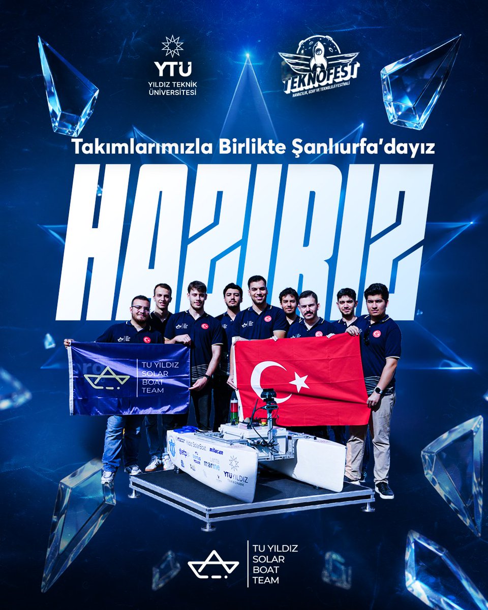 YildizEdu's tweet photo. ✨️ Şampiyon öğrenci takımlarımızla TEKNOFEST Güneydoğu'dayız! 🚀
📌 Şanlıurfa GAP Havalimanı
Stant: C-4 | 30 Eylül - 4 Ekim
#YTU #TürkiyeninYıldızı #Teknofest https://t.co/z1M0qtiDMs