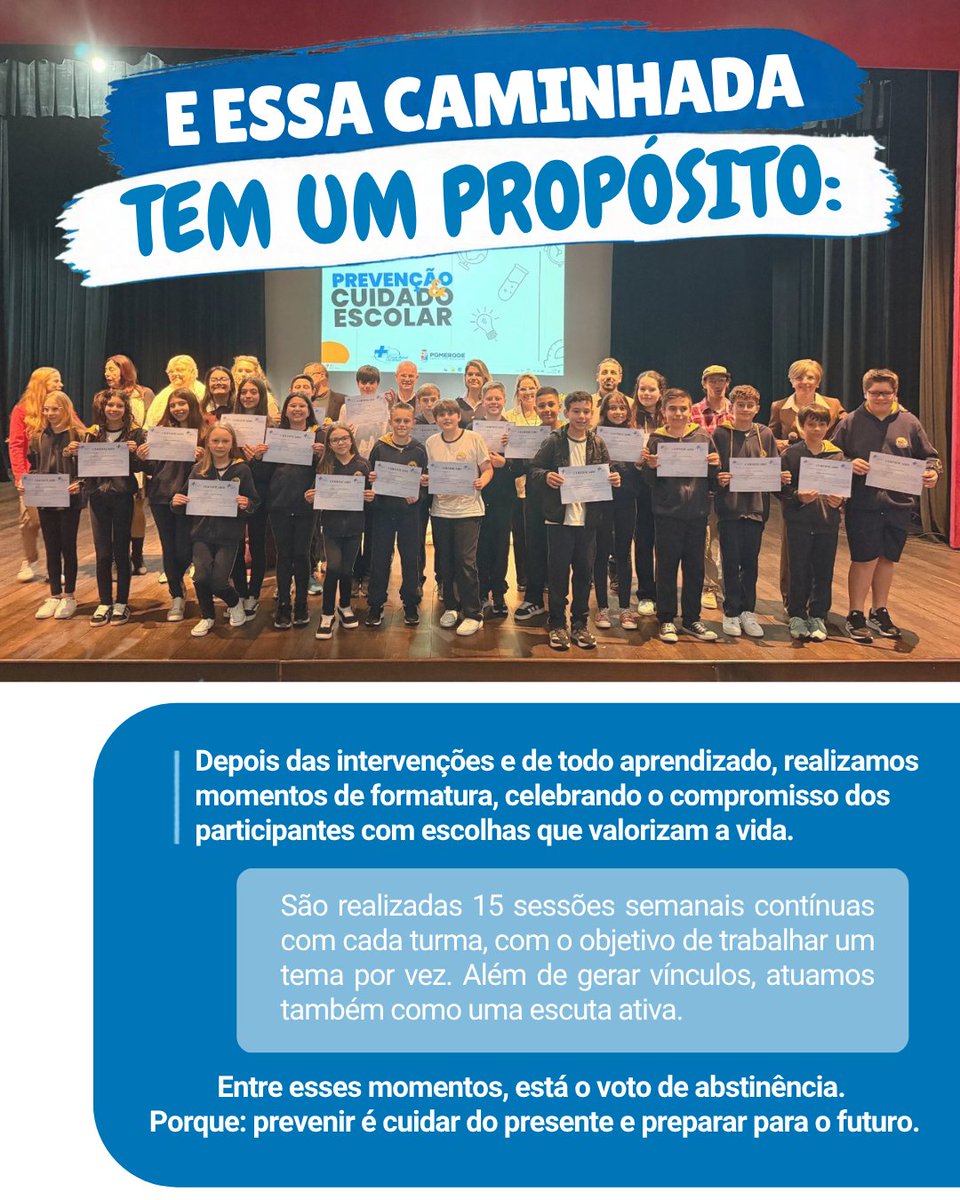 CruzAzul_BR's tweet photo. Quer levar esse trabalho de prevenção para o seu município ou instituição?

📞 Parcerias com o setor de prevenção:
(47) 9694-0654

📚 Quer se capacitar na área da prevenção e transformar vidas?

📞 Cursos e capacitações:
(47) 9903-8205

Juntos, podemos ampliar o alcance da prevenção e contribuir para que mais pessoas tenham acesso à informação, ao cuidado e a ferramentas para fazer escolhas que valorizam a vida.

Cruz Azul no Brasil
Para a VIDA, sem drogas!

#CruzAzulNoBrasil #Prevenção #PrevençãoÀsDrogas #PrevençãoNasEscolas #Educação #HabilidadesParaAVida #Escolhas #Cuidado #Juventude #ParaAVidaSemDrogas