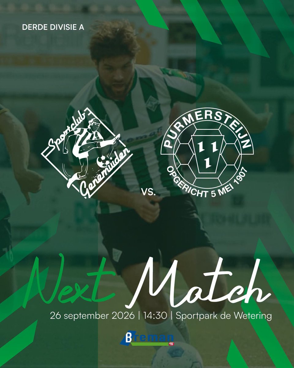 scgenemuiden's tweet photo. Next match! ๐ช๐ผ
#3edivisieA #competitie #bouwenaandetoekomst https://t.co/30ZvtbkqPM
