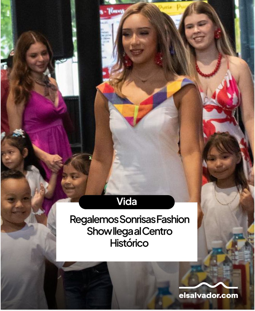 elsalvadorcom's tweet photo. #Vida | Diseñadores, modelos y talentos salvadoreños se reunirán en el Centro Histórico para una pasarela que busca recaudar fondos y juguetes para la niñez.
Más detalles en el link 🔗👇
https://t.co/OPhYaivI5c https://t.co/jj2p5JiDZY