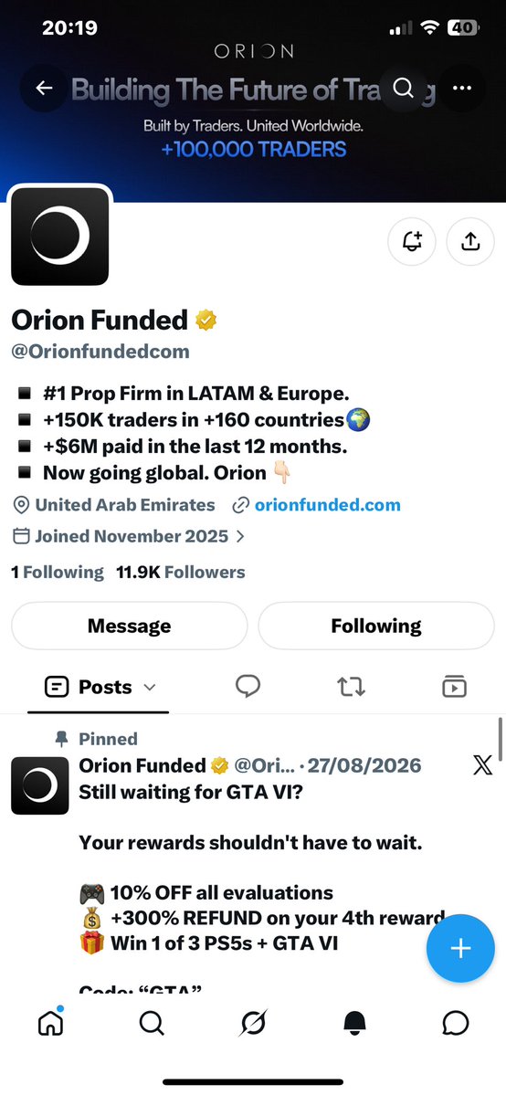 Danny_Young69's tweet photo. @_LearnerDamie @Orionfundedcom @OrionAffiliates @Davidviotaest @OrionFunded @D_DEAN01 
@iamOblak 
@Kazahchyang_ https://t.co/uWqST1ZVoA