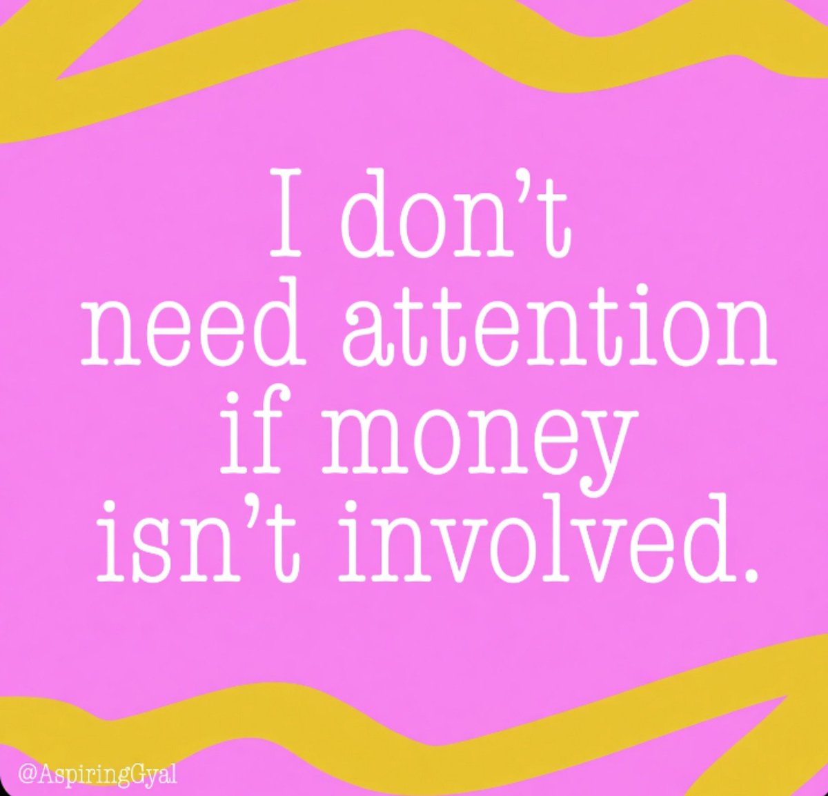 AspiringGyal's tweet photo. If it’s not adding to the bag, don’t add to my notifications. 💅 https://t.co/fgeVvCCmCu